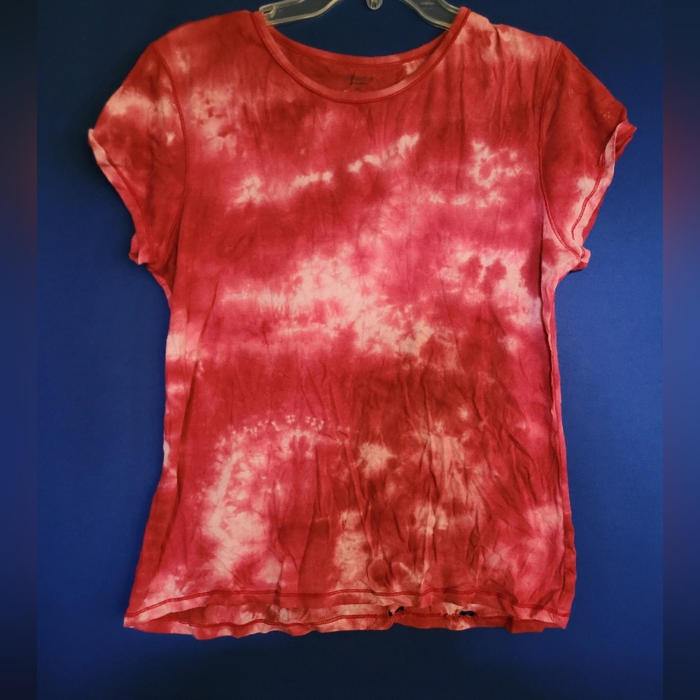 TEE tye dye maroon/red